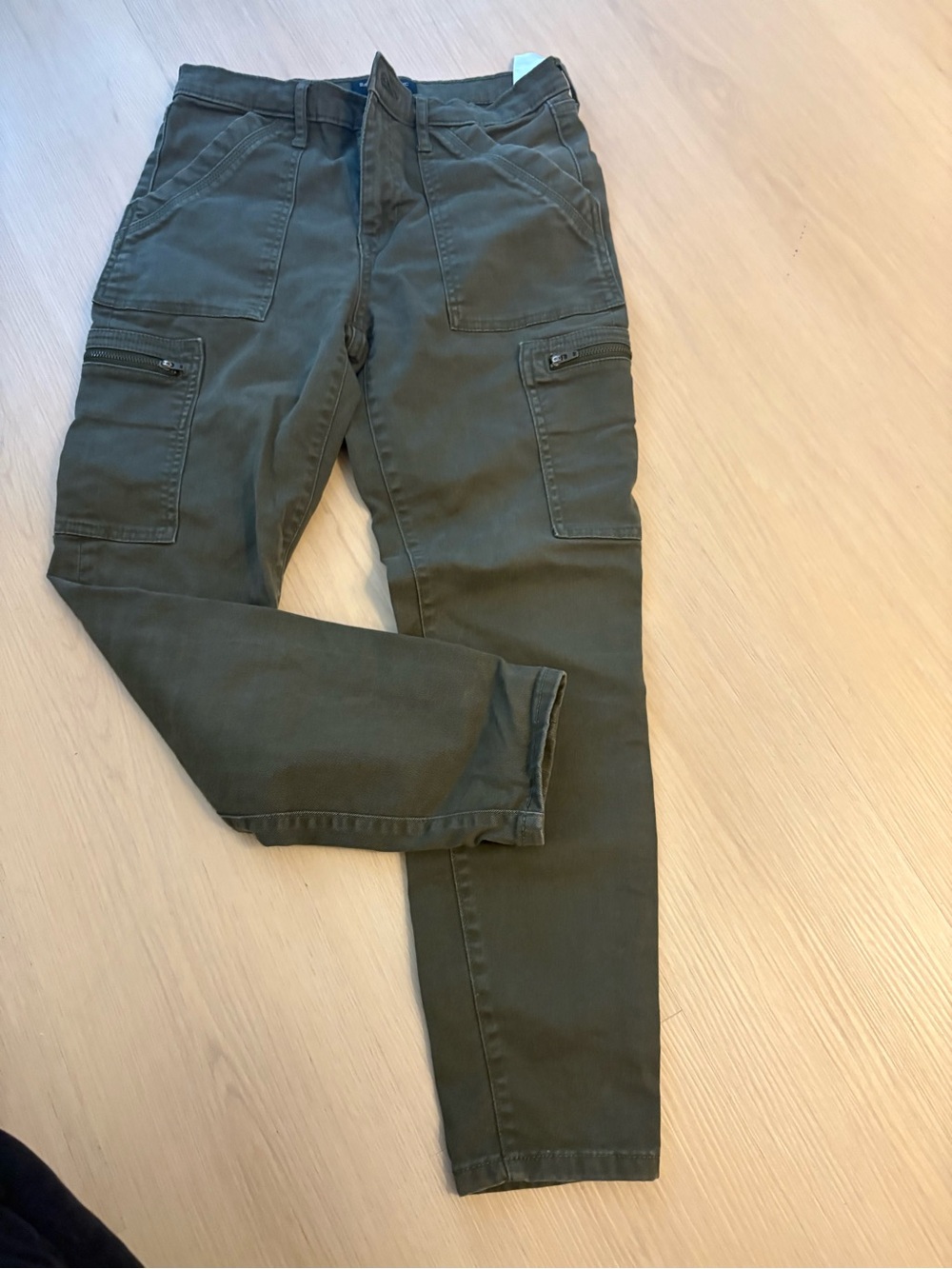 Banana Republic Olive Green ankle Pants with Zip Pocket